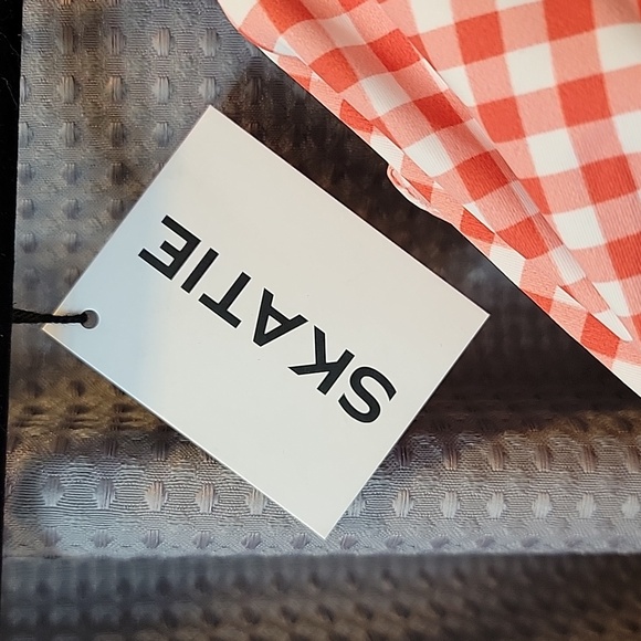 NWT Skatie Gingham Picnic Tie Bikini Top Size XL - Picture 2 of 7